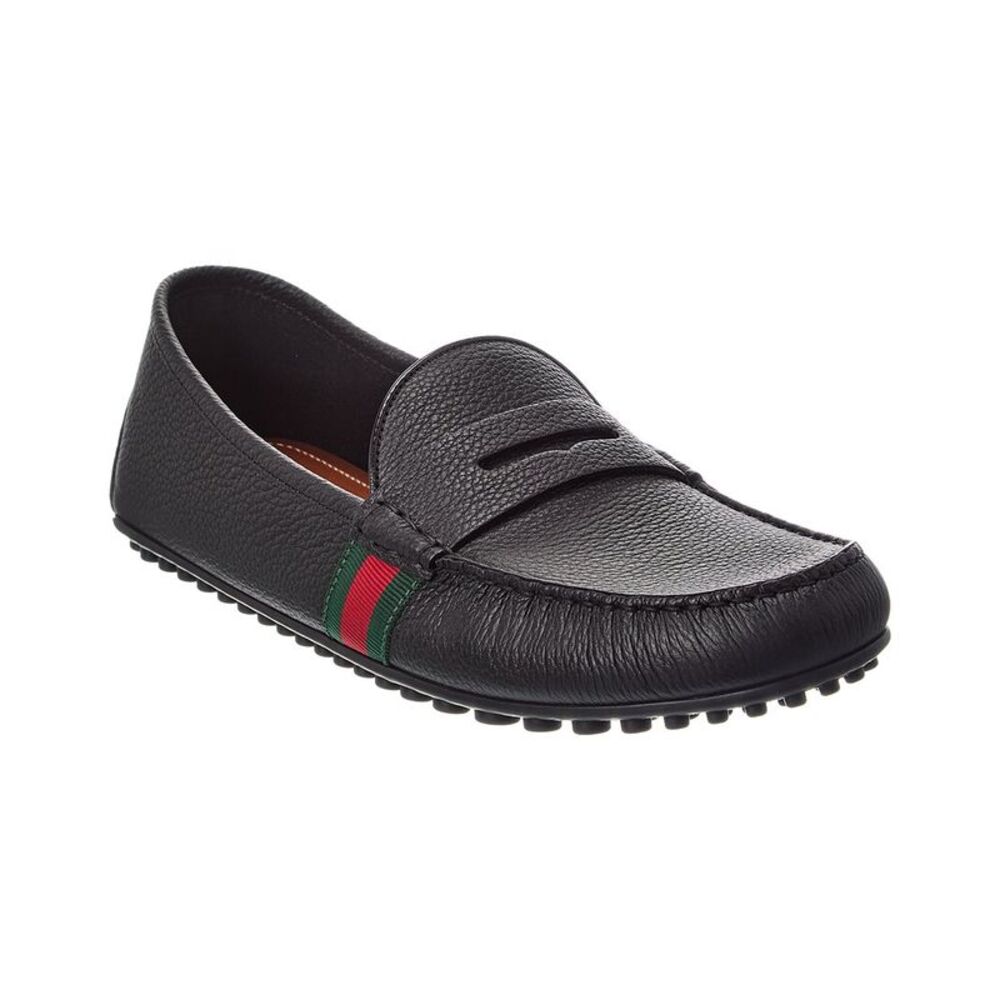 Gucci Leather Loafer, Black